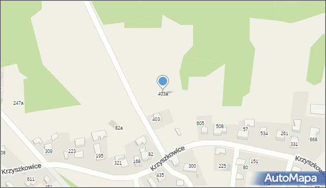 Krzyszkowice, Krzyszkowice, 403a, mapa Krzyszkowice
