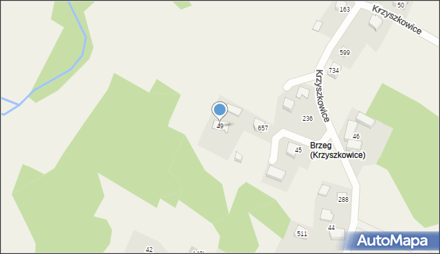 Krzyszkowice, Krzyszkowice, 49, mapa Krzyszkowice