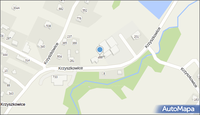 Krzyszkowice, Krzyszkowice, 499, mapa Krzyszkowice
