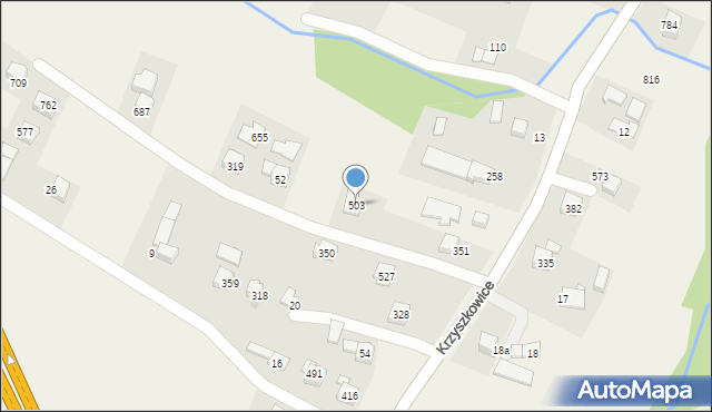 Krzyszkowice, Krzyszkowice, 503, mapa Krzyszkowice