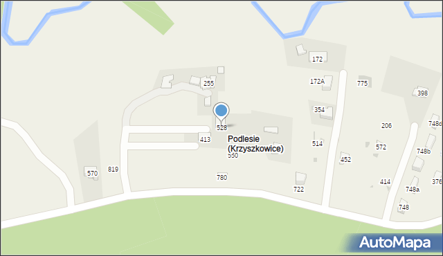 Krzyszkowice, Krzyszkowice, 528, mapa Krzyszkowice