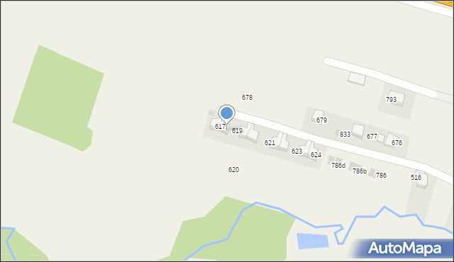 Krzyszkowice, Krzyszkowice, 618, mapa Krzyszkowice