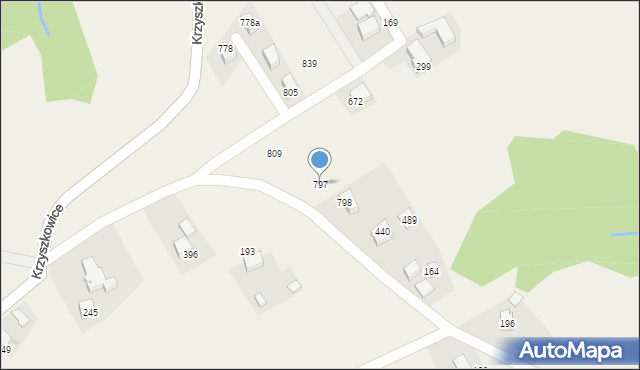 Krzyszkowice, Krzyszkowice, 797, mapa Krzyszkowice