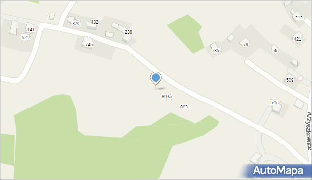 Krzyszkowice, Krzyszkowice, 803b, mapa Krzyszkowice
