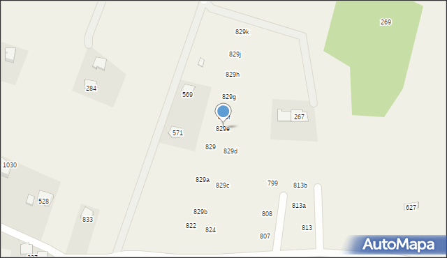 Krzyszkowice, Krzyszkowice, 829e, mapa Krzyszkowice