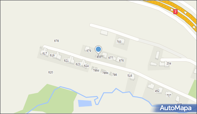 Krzyszkowice, Krzyszkowice, 833, mapa Krzyszkowice