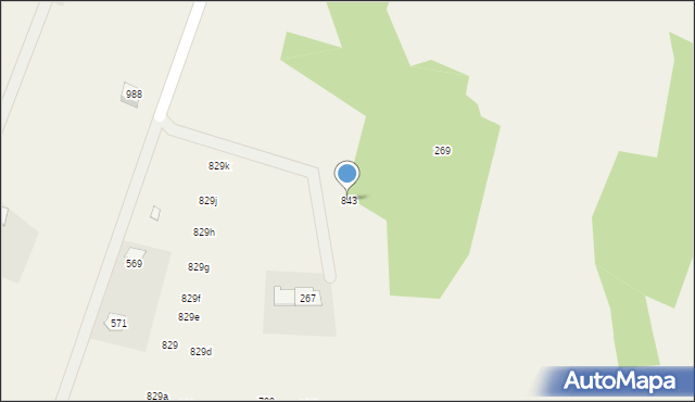 Krzyszkowice, Krzyszkowice, 843, mapa Krzyszkowice