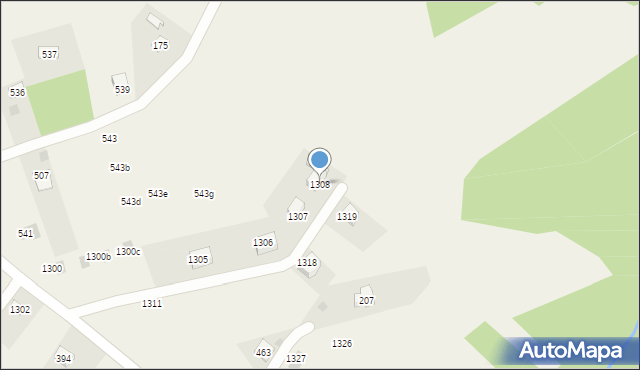 Krzywaczka, Krzywaczka, 1308, mapa Krzywaczka