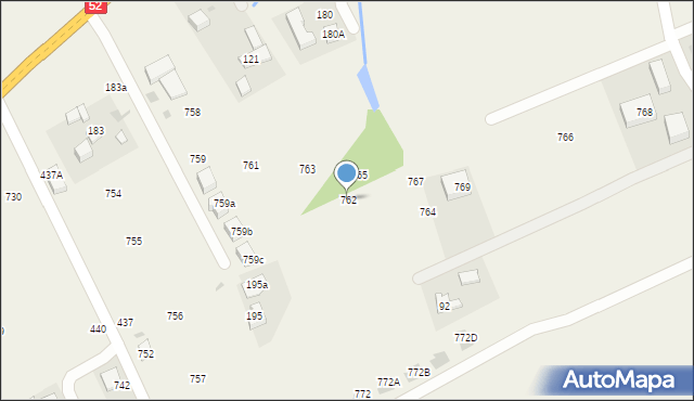 Krzywaczka, Krzywaczka, 762, mapa Krzywaczka