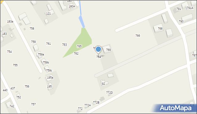 Krzywaczka, Krzywaczka, 764, mapa Krzywaczka