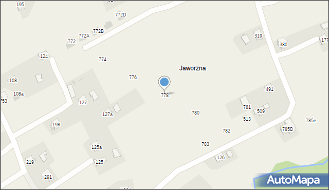 Krzywaczka, Krzywaczka, 778, mapa Krzywaczka