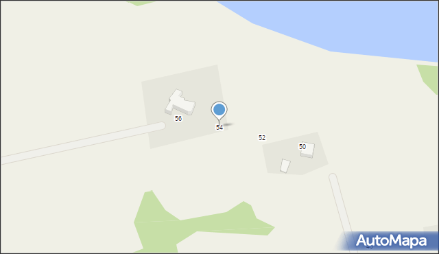 Krzywe, Krzywe, 54, mapa Krzywe