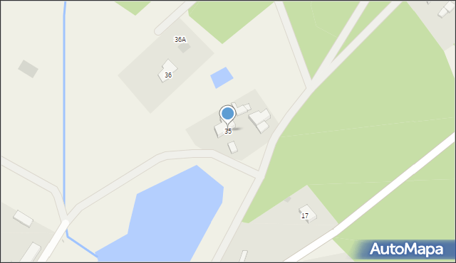 Krzywice, Krzywice, 35, mapa Krzywice