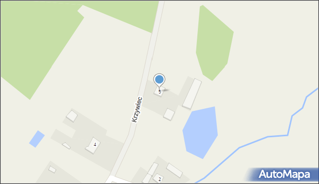 Krzywiec, Krzywiec, 5, mapa Krzywiec
