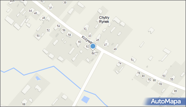 Krzywiec, Krzywiec, 64, mapa Krzywiec