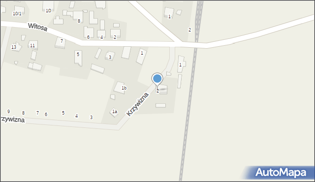 Krzywizna, Krzywizna, 2, mapa Krzywizna