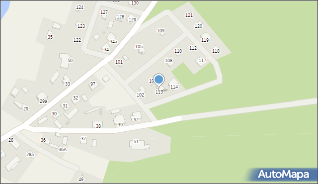 Krzywogoniec, Krzywogoniec, 113, mapa Krzywogoniec