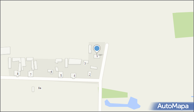 Krzywonoś, Krzywonoś, 1, mapa Krzywonoś