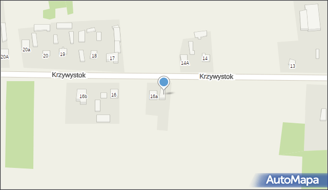 Krzywystok, Krzywystok, 16b, mapa Krzywystok