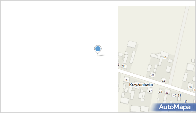 Krzyżanówka, Krzyżanówka, 60, mapa Krzyżanówka