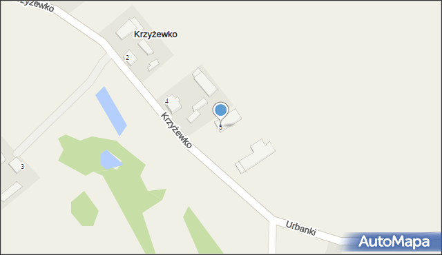 Krzyżewko, Krzyżewko, 5, mapa Krzyżewko