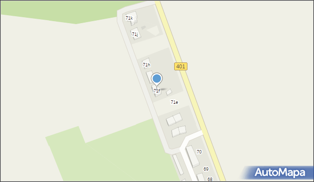 Krzyżowice, Krzyżowice, 71f, mapa Krzyżowice