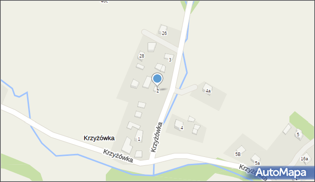 Krzyżówka, Krzyżówka, 2, mapa Krzyżówka