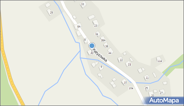 Krzyżówka, Krzyżówka, 41, mapa Krzyżówka