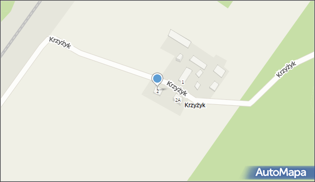 Krzyżyk, Krzyżyk, 2, mapa Krzyżyk