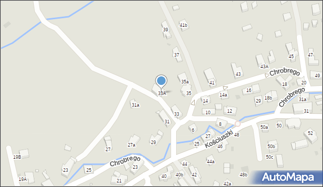 Kudowa-Zdrój, Króla Bolesława Chrobrego, 33A, mapa Kudowa-Zdrój