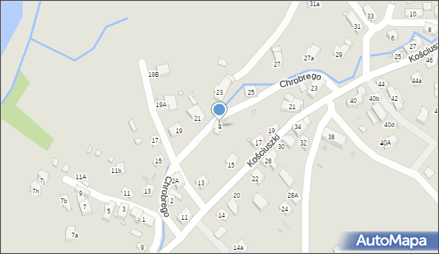 Kudowa-Zdrój, Króla Bolesława Chrobrego, 4, mapa Kudowa-Zdrój