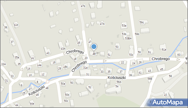 Kudowa-Zdrój, Króla Bolesława Chrobrego, 49, mapa Kudowa-Zdrój