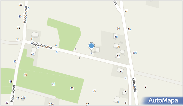 Kuropatnik, Krajobrazowa, 2, mapa Kuropatnik