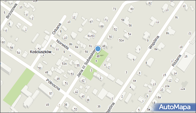 Kutno, Króla Jana III Sobieskiego, 46, mapa Kutno