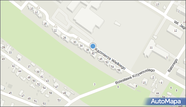 Kutno, Króla Kazimierza Wielkiego, 42, mapa Kutno