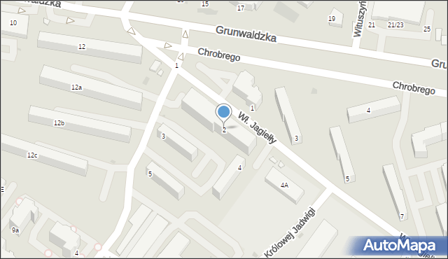 Kutno, Króla Władysława Jagiełły, 2, mapa Kutno