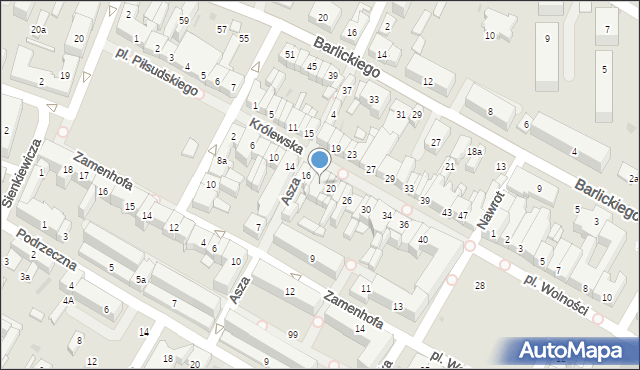 Kutno, Królewska, 18, mapa Kutno