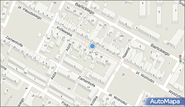 Kutno, Królewska, 32, mapa Kutno