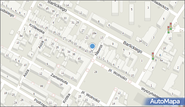 Kutno, Królewska, 49, mapa Kutno