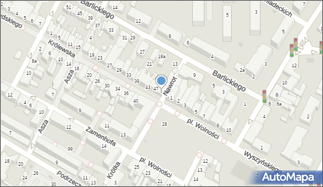 Kutno, Królewska, 51, mapa Kutno