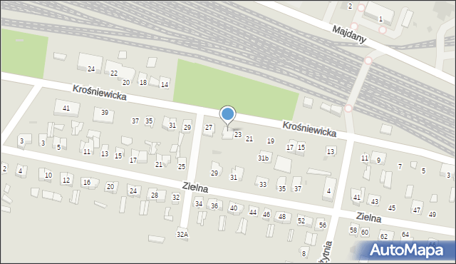 Kutno, Krośniewicka, 25, mapa Kutno