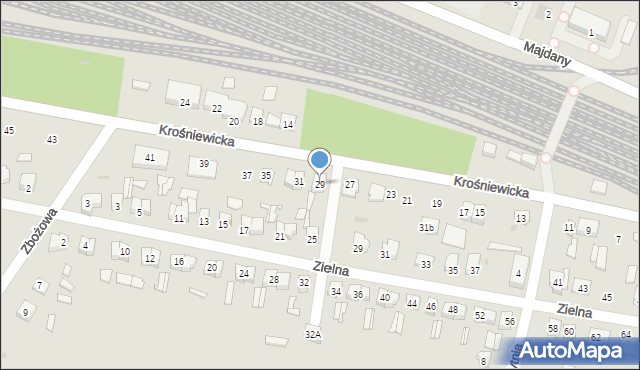 Kutno, Krośniewicka, 29, mapa Kutno