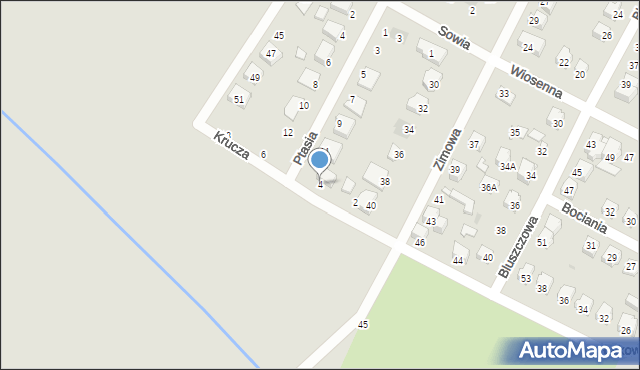 Kutno, Krucza, 4, mapa Kutno