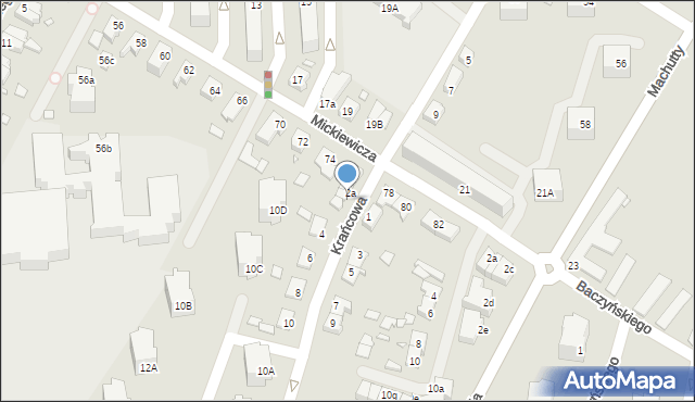 Kwidzyn, Krańcowa, 2b, mapa Kwidzyn