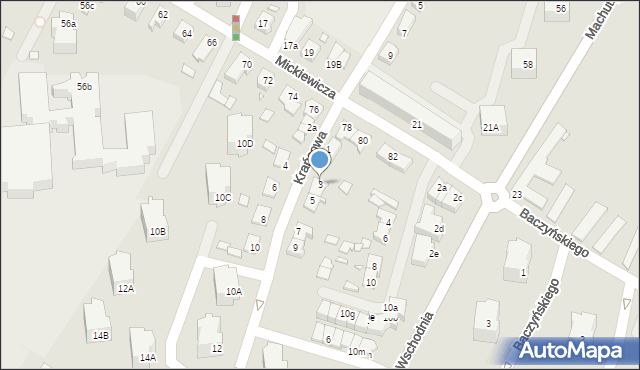 Kwidzyn, Krańcowa, 3, mapa Kwidzyn