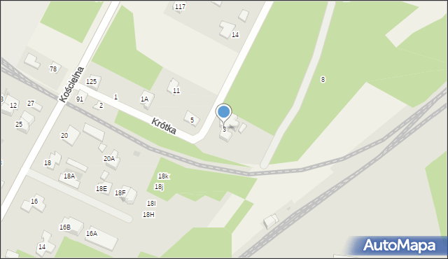 Łajski, Krótka, 3, mapa Łajski