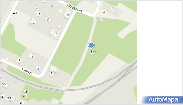 Łajski, Krótka, 8, mapa Łajski