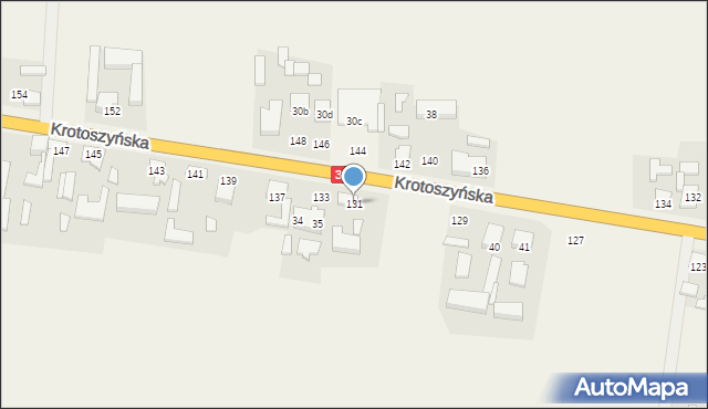 Lamki, Krotoszyńska, 131, mapa Lamki