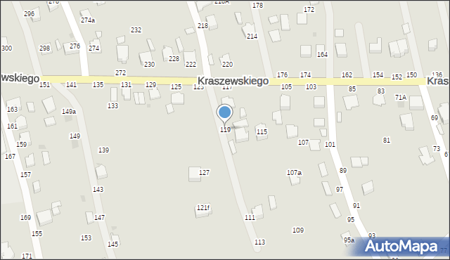 Łańcut, Kraszewskiego Józefa Ignacego, 119, mapa Łańcut