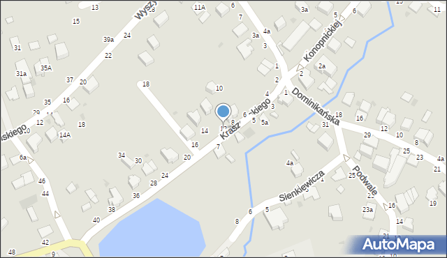 Łańcut, Kraszewskiego Józefa Ignacego, 12, mapa Łańcut